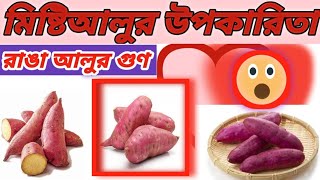 মিষ্টিআলুর উপকারিতা রাঙা আলুর গুণ Health Benefits Of Sweet Potato [upl. by Meelak499]