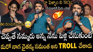 Kiran Abbavaram Goosebumps Counter To Social Trollers  Naga Chaitanya  Samantha  KA PreRelease [upl. by Ultann]