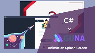 How To Make Splash Screen With C  GunaFramework [upl. by Anaehs]