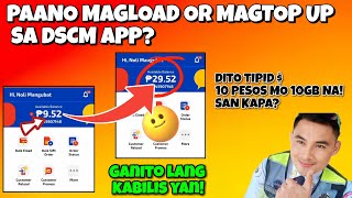 PAANO MAGTOP UP SA DSCM APP  PAANO LAGYAN NG LOAD ANG DSCM APP [upl. by Bee117]