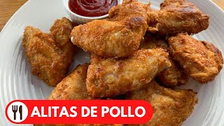 ALITAS DE POLLO FRITAS  SUPER CRUJIENTES Y FACIL DE HACER [upl. by Ylhsa]