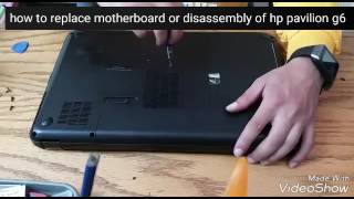 Hp pavilion 6 motherboard replacement and disassembly step by step [upl. by Eissirc]