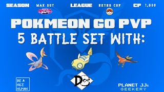 Pokémon GO PvP  Retro Cup 5 Rounds  Cresselia  Dunsparce  Talonflame [upl. by Emalee]