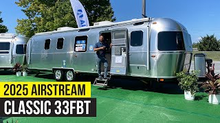 Tour the BIGGEST Airstream  2025 Classic 33FBT Luxury Travel Trailer [upl. by Niotna]