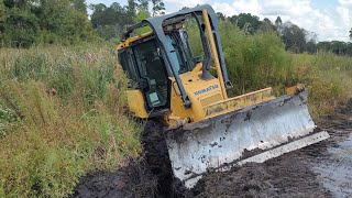 I Got Stuck Dredging The Next Cove 9 Acre Pond Rehab [upl. by Furtek]