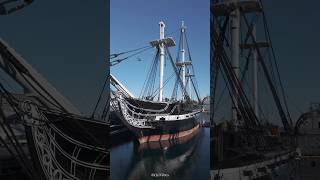 World’s Oldest Naval Warship Still Afloat In Boston ussconstitution🇺🇸boston🇺🇸 [upl. by Brinna]