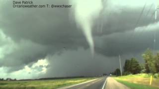 Arthur to Grand Valley Tornado  Preliminary EF0  no music [upl. by Edaj]