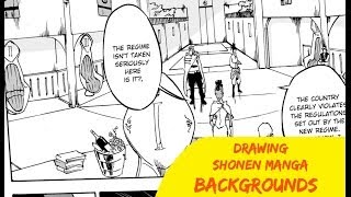 How To Draw Manga Backgrounds SHONEN Ep 1 [upl. by Vashtia918]