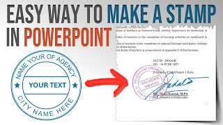 Easy Way to Make Digital Stamps in PowerPoint [upl. by Nuris]