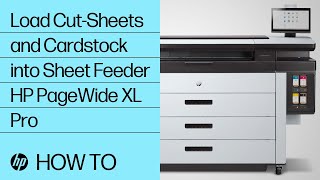 How to Load CutSheets and Cardstock into the HP PageWide XL Pro Sheet Feeder  HP Support [upl. by Notneb300]