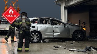 EXPLOSION Volvo XC60 Electric Vehicle [upl. by Fisk129]