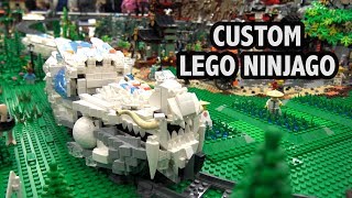 Custom LEGO Ninjago Village and Train  Bricks Cascade 2018 [upl. by Arndt]