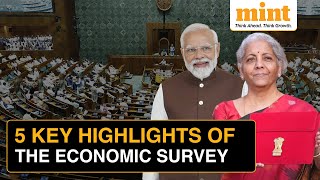 Budget 2024 Economic Survey Explained In 5 Minutes  Key Highlights Of Economic Survey [upl. by Michaeu568]