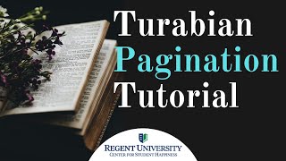 Turabian Pagination Walkthrough [upl. by Hambley256]