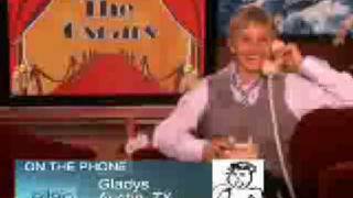 Ellen Calls Gladys About the 2009 Oscars [upl. by Enattirb]