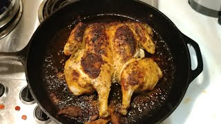 Crispy Cast Iron Baked Chicken [upl. by Nodnnarb]