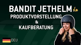 Helm BANDIT Jethelm 🛵  Produktvorstellung amp Kaufberatung deutsch [upl. by Ayetal]