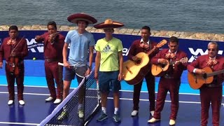 Tennis mit Mariachi  Zverev amp Thiem starten in Acapulco [upl. by Anaer]