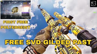 New First Free Epic Poltergeist  Gilded Past Skin CODM  SVD  Gilded Past Showcase COD MOBILE [upl. by Hertzog]