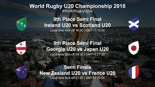 U20 Championship 2018 Day 4  New Zealand U20 v France U20 [upl. by Garceau]