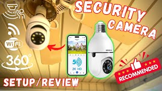 Light Bulb Security Camera setup installation guide [upl. by Atsed324]