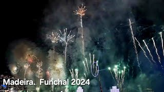 FUNCHAL FIREWORKS 2024  New Year in MADEIRA A wonderful event You must see it PORTUGAL [upl. by Guadalupe]