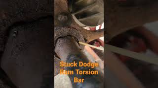 Stuck Torsion Bar Dodge Ram Easy Removal [upl. by Caroline]