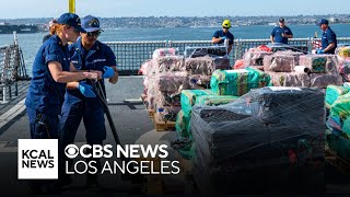 Coast Guard offloads more than 29000 pounds of cocaine in San Diego [upl. by Thorma]