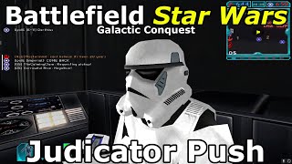 Battlefield Galactic Conquest Judicator Push Multiplayer Gameplay [upl. by Mcclary829]