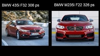 BMW M235i F22 2 series vs BMW 435i F32 4 series acceleration drag разгон ускорение [upl. by Veljkov]