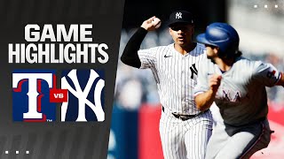 Rangers vs Yankees Game 2 Highlights 81024  MLB Highlights [upl. by Enidanreb]