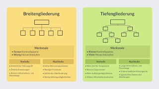 Organigramm  Breiten und Tiefengliederung  einfach erklärt [upl. by Hadihsar394]