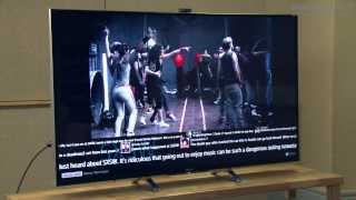 Sony Bravia KDL55W955B TV unboxing  flagship Sony 2014 TV [upl. by Petracca]