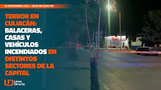 Terror en Culiacán Balaceras casas y vehículos incendiados 🚘🔥en distintos sectores de la capital [upl. by Eixela]