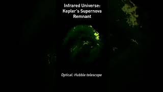 Infrared Universe Keplers Supernova Remnant shorts [upl. by Sirk452]