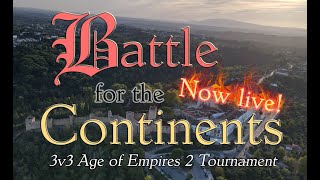 AoE 2 Tourney Battle for the Continents Round 1 Game 13 [upl. by Aikym921]