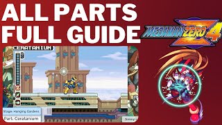 Megaman Zero 4  All Parts Locations Parts Guide [upl. by Alasdair]