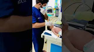 intubation hospital doctor viralvideo internationalstudents newborn newborn gcs intubation [upl. by Aerdnod]