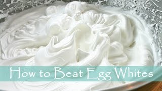 How to Beat Egg Whites 如何打發蛋白霜 [upl. by Ytsenoh134]