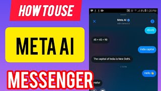 Messenger AI ka use kaise karehours to use Messenger AI  meta ai kya hai [upl. by Ahsirk]