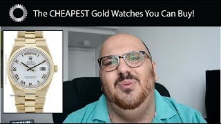 The CHEAPEST Solid Gold Watches You Can Buy  Federico Talks Watches [upl. by Hyo900]