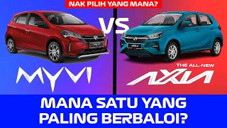 Nak Pilih Yang Mana Ni Perodua AXIA 2023 VS Perodua MYVI [upl. by Dranoc]