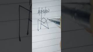 Aman name logo 🥵 in my channel [upl. by Robson]