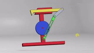 Whitworths Quick Return Mechanism  animation [upl. by Juliane]