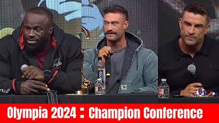 Champion Press Conference Mr Olympia 2024  Samson Dauda  CBUM  Ryan Terry  Keone Pearson [upl. by Livesay]