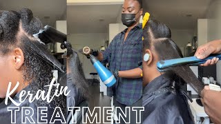 Keratin Treatment for Fine Curly Hair [upl. by Lirbij]