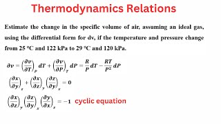 Thermodynamic Relations  Maxwell Relations [upl. by Iniretake298]