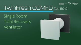 TwinFresh COMFO RA1502 Single Room Total Recovery Ventilator [upl. by Hodges917]