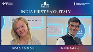 IndiaItaly Partnership Enhancing Economic Cultural and Strategic Ties  Raisina Dialogue 2023 [upl. by Pond478]