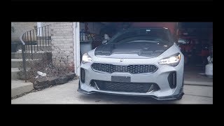 New Carbon Fiber Hood For My Kia Stinger Functional Vent [upl. by Goode]